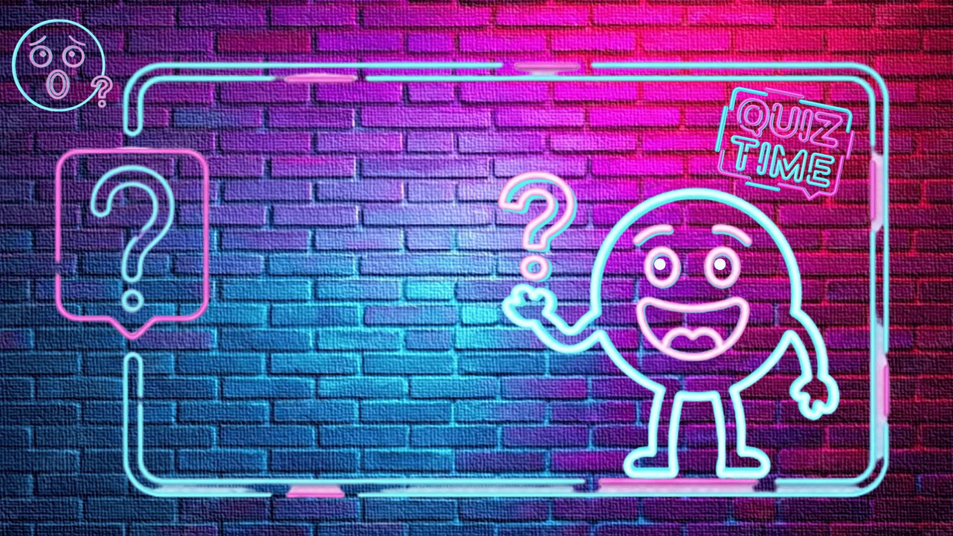 Cartel con emoji preguntas | Quiz time