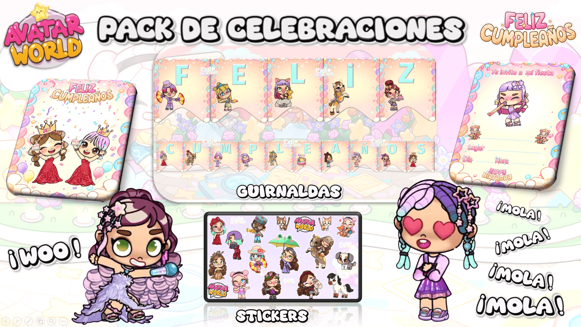 Kit Digital | Avatar World | Decoraciones