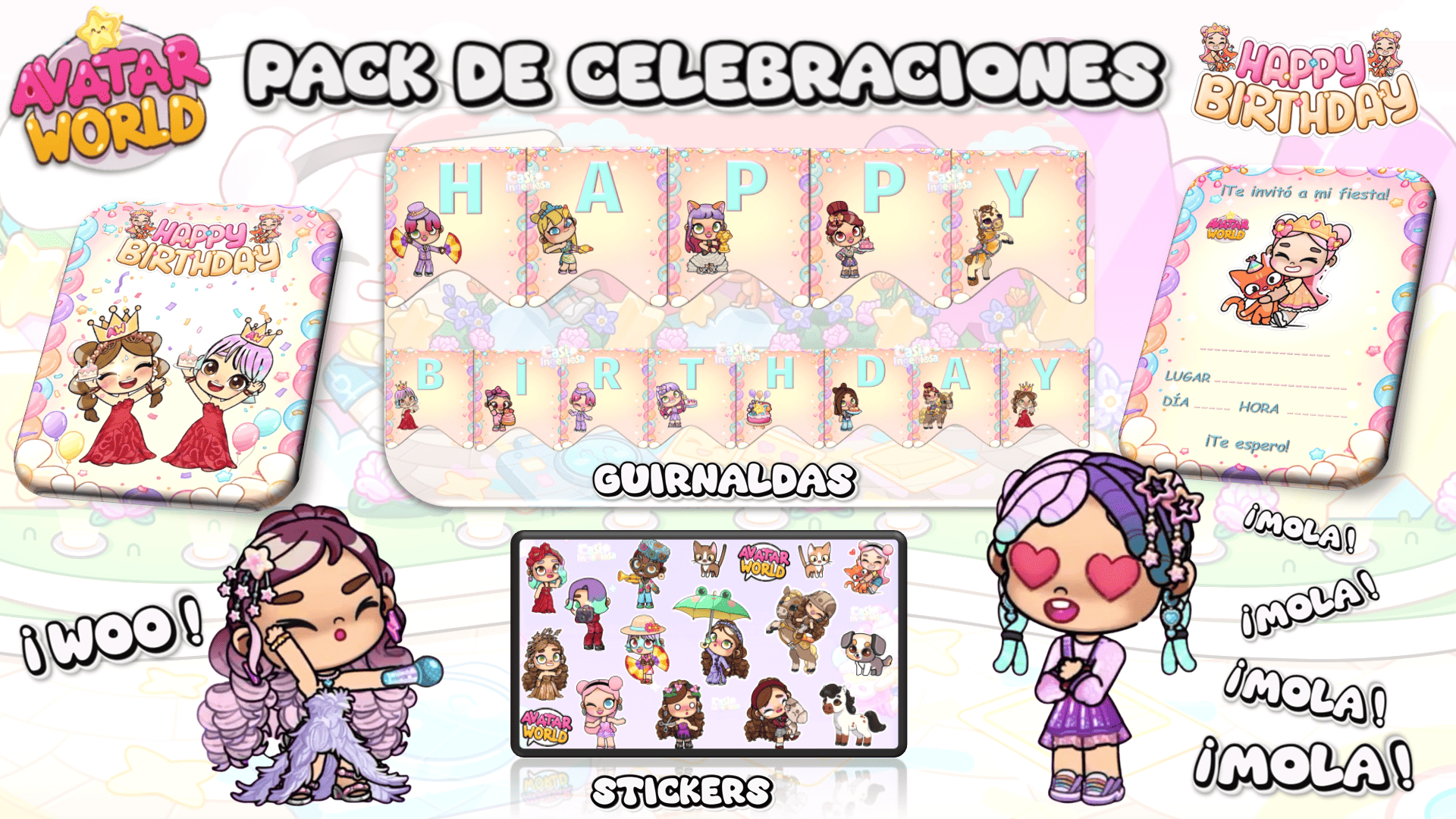 Kit Digital | Avatar World | Decoraciones