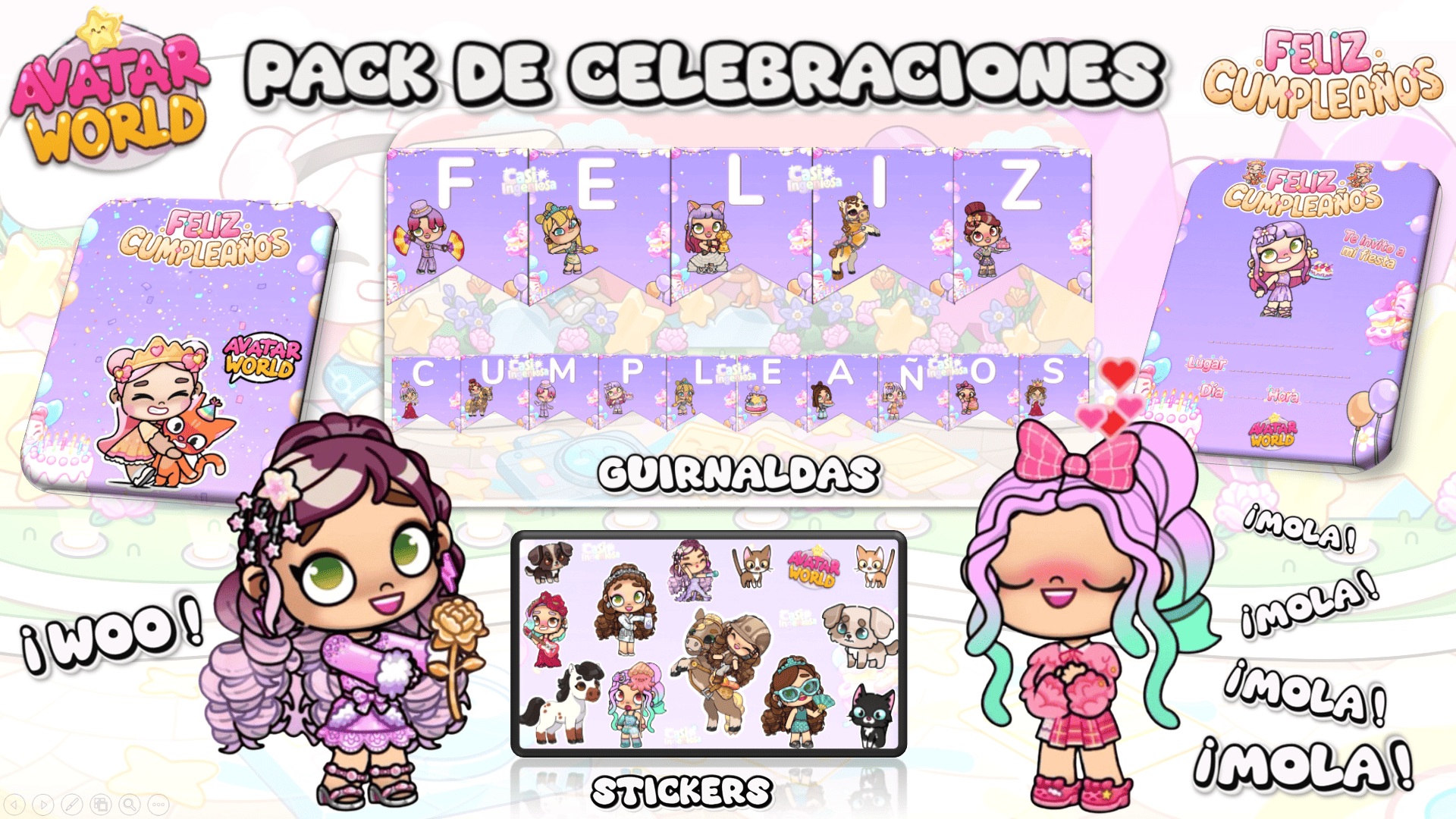 Kit Digital | Avatar World | Decoraciones
