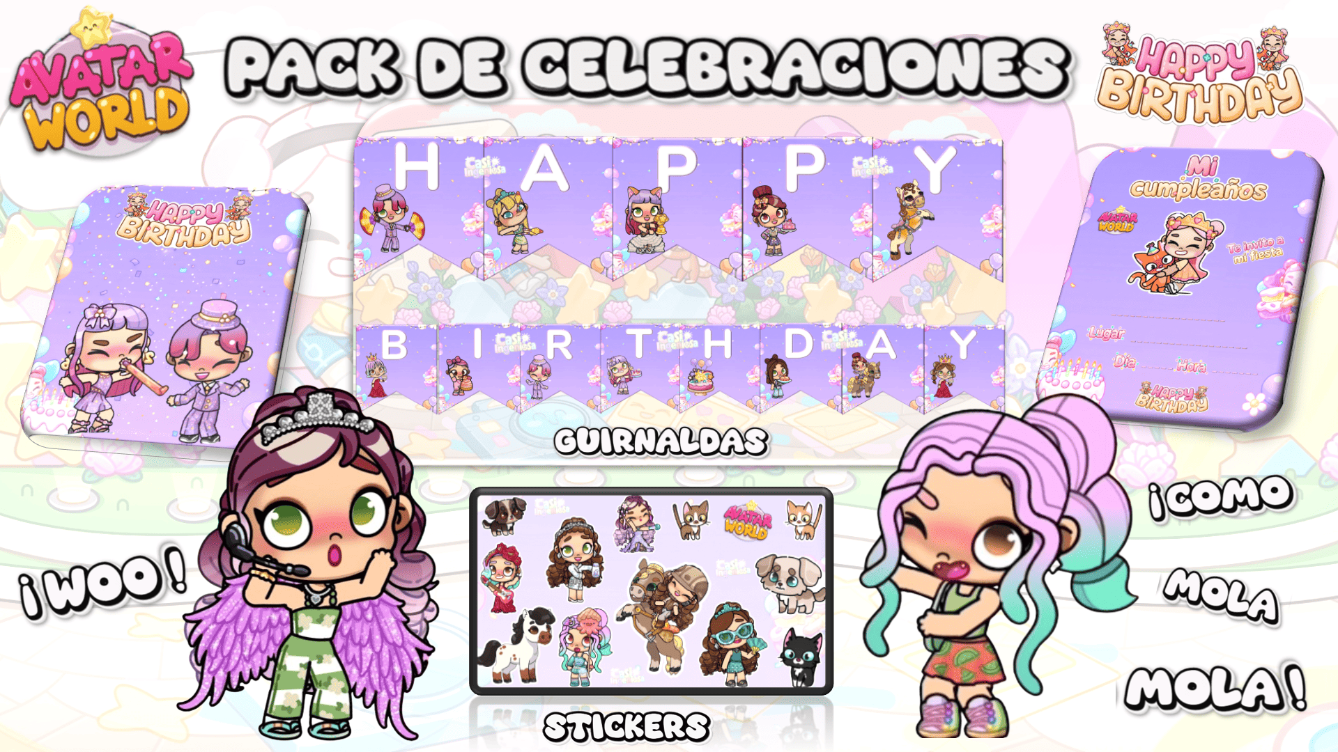 Kit Digital | Avatar World | Decoraciones