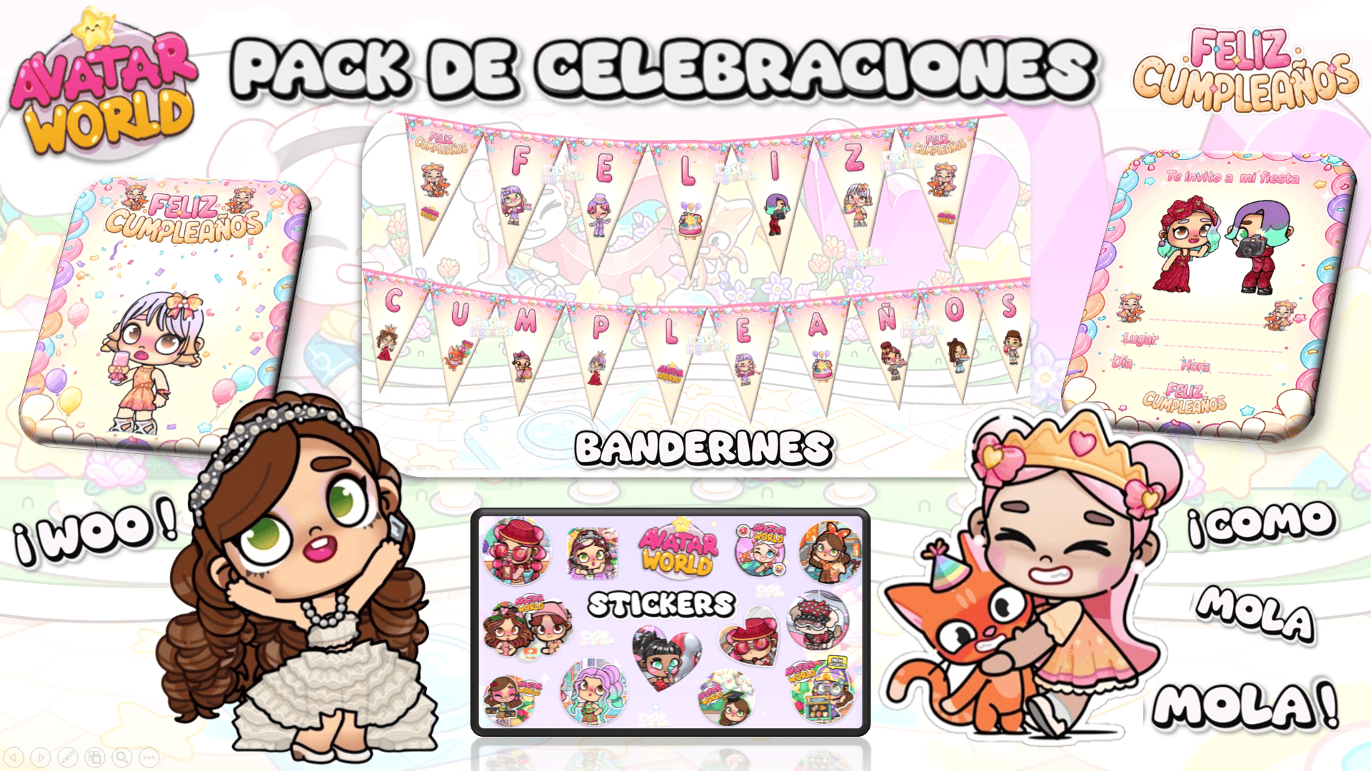 Kit Digital | Avatar World | Decoraciones