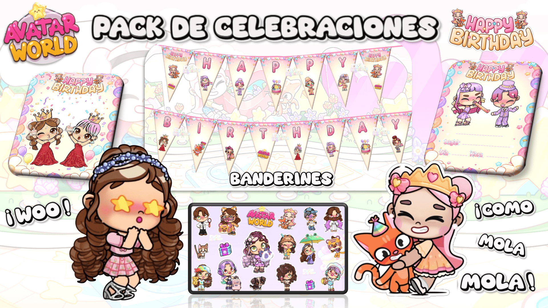 Kit Digital | Avatar World | Decoraciones